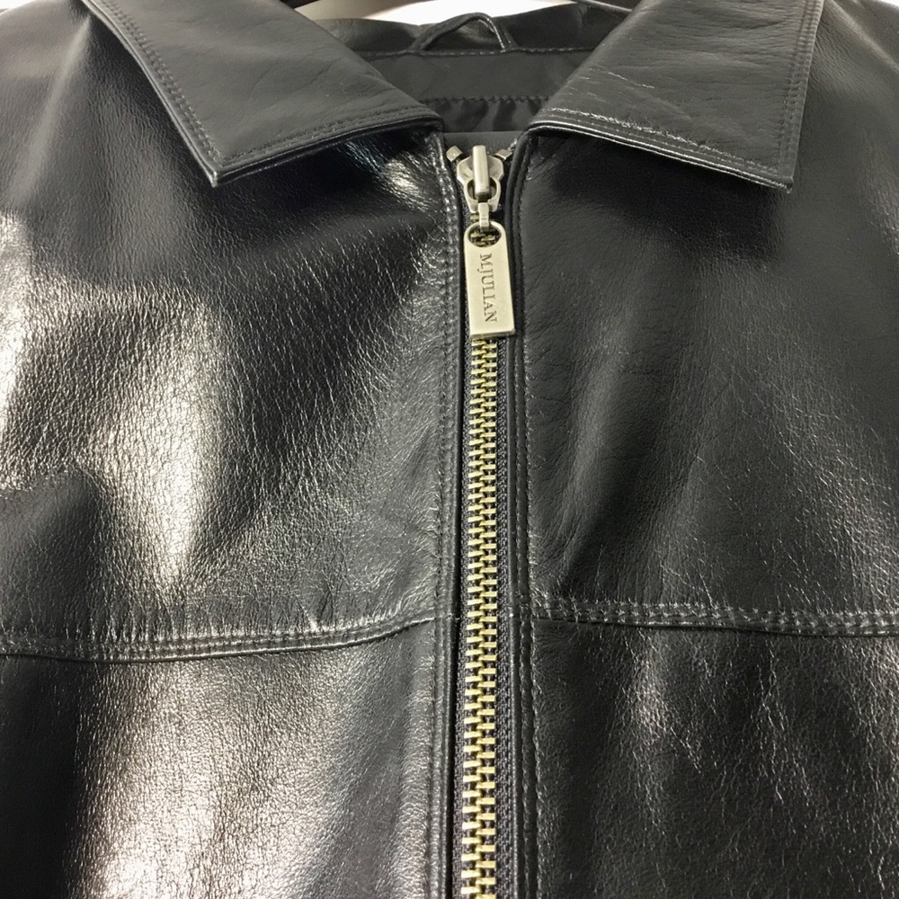 NWOT, Men’s Blk M.Julian Leather Jacket - Picture 2 of 8
